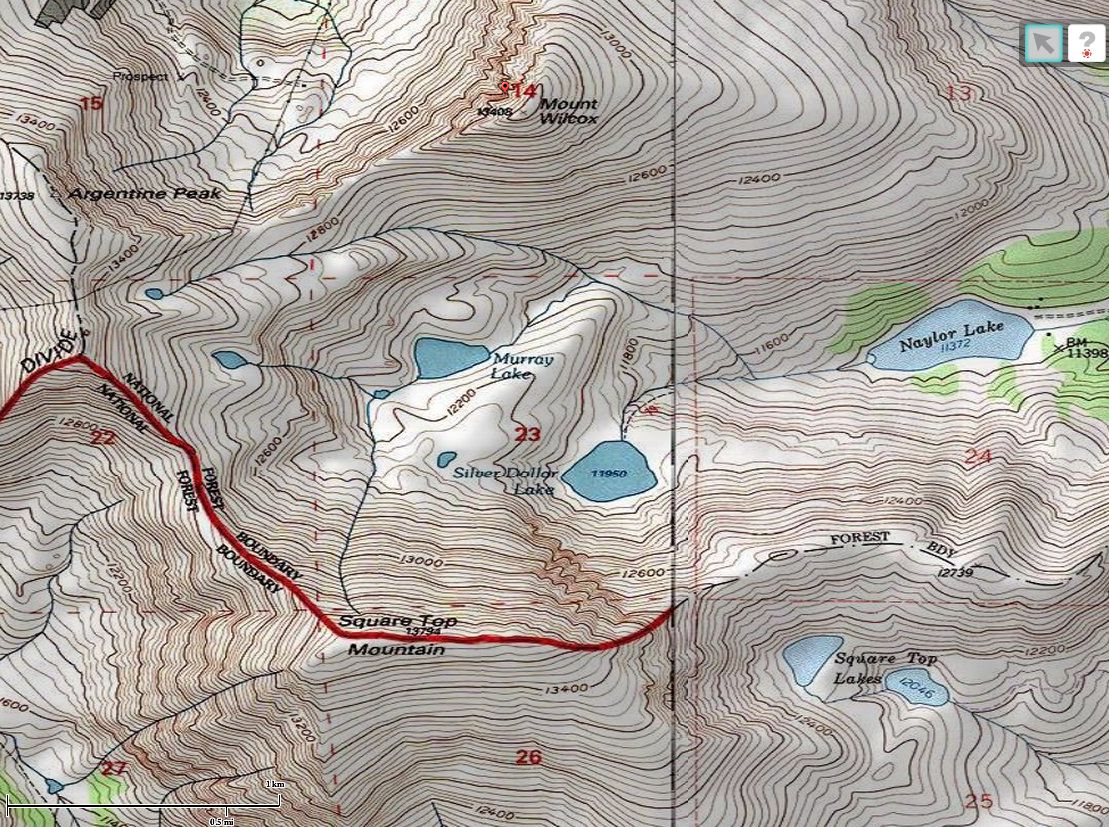 topographic maps of mountains