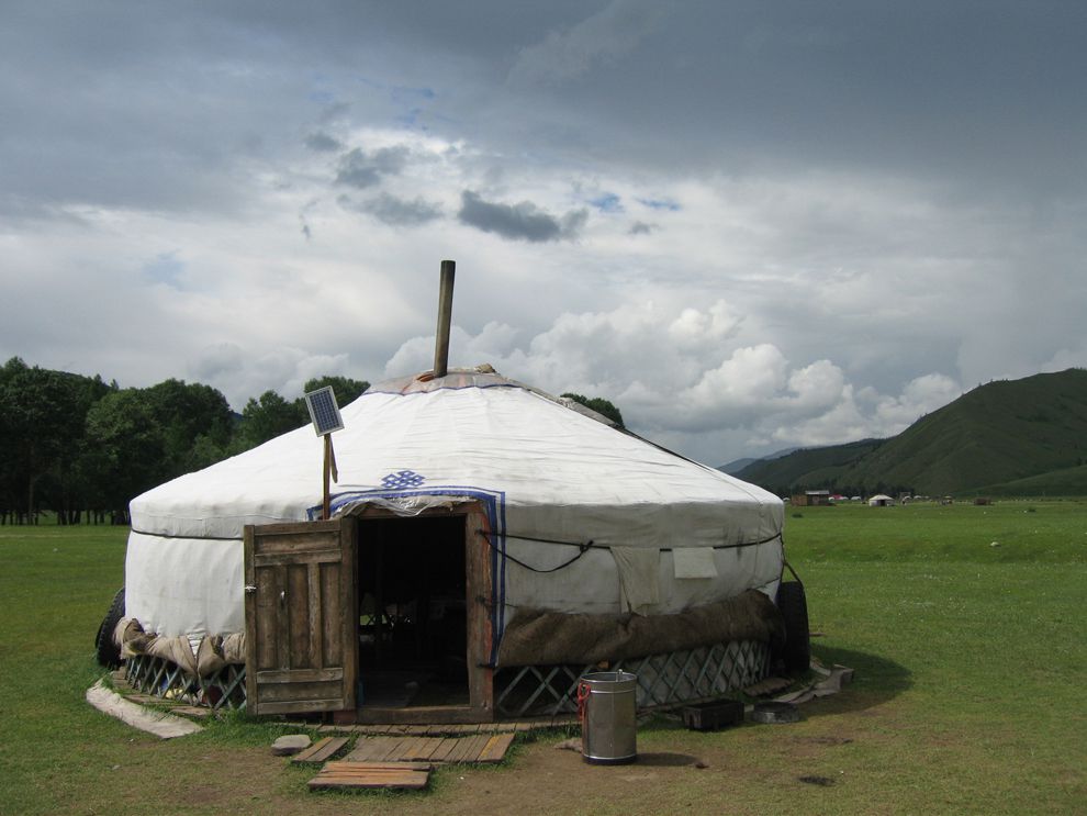 A yurt, or ger, is a portable, circular dwelling. Yurts have been the primary style of home in Central Asia, particularly Mongolia, for thousands of years.