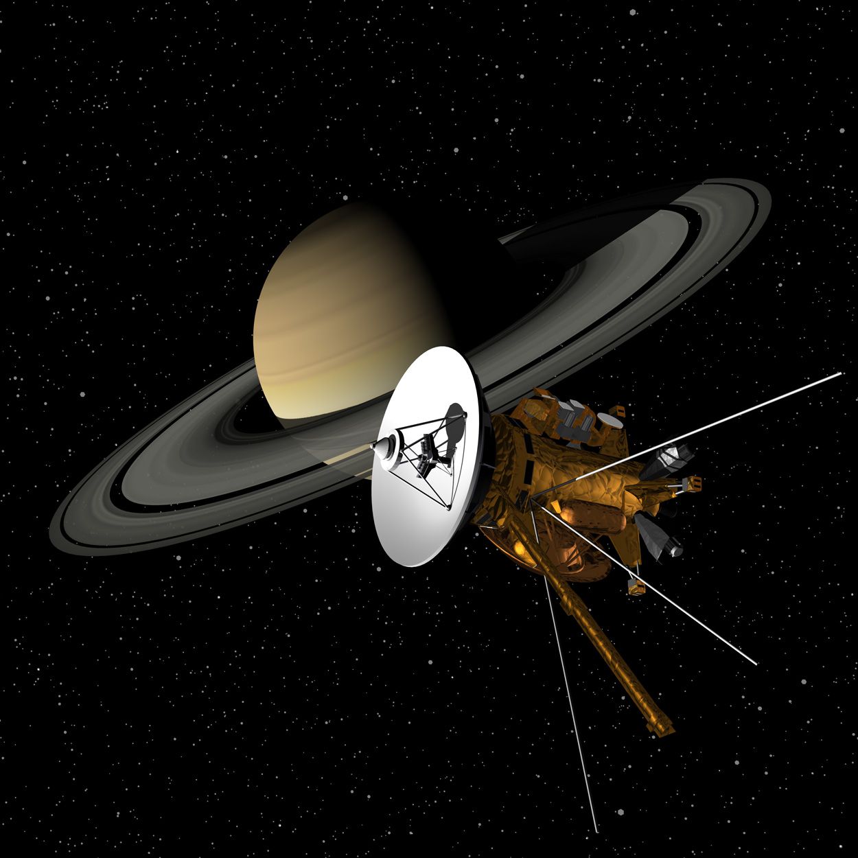 dimensions of space probe