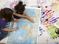 Photo: Mapmaker kits in the classroom.