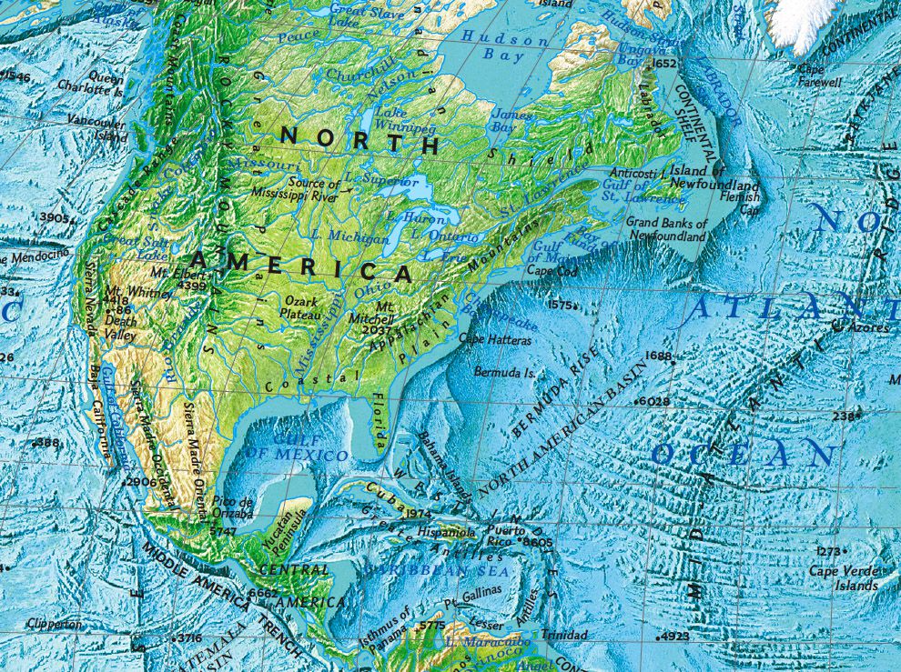 definition of physical map Map National Geographic Society