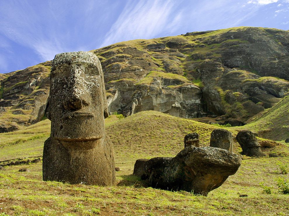 Quarry On Easter Island National Geographic Society