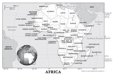 Africa Human Geography National Geographic Society