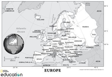 Europe Human Geography National Geographic Society