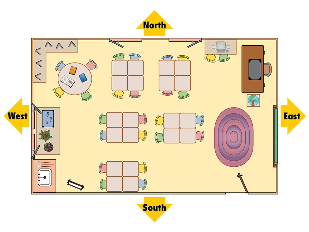 Draw Classroom Floor Plan  Classroom  Map National Geographic Society