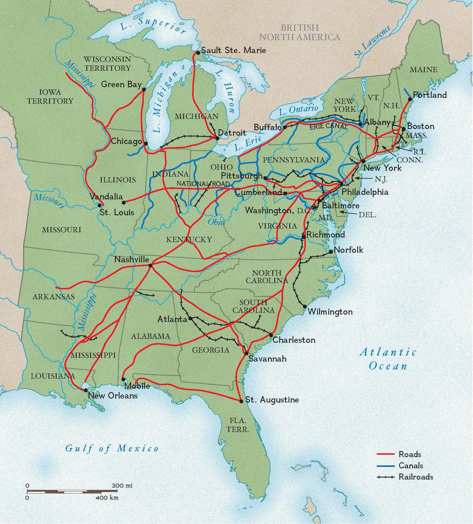 Roads, Canals, and Rails in the 1800s | National Geographic Society
