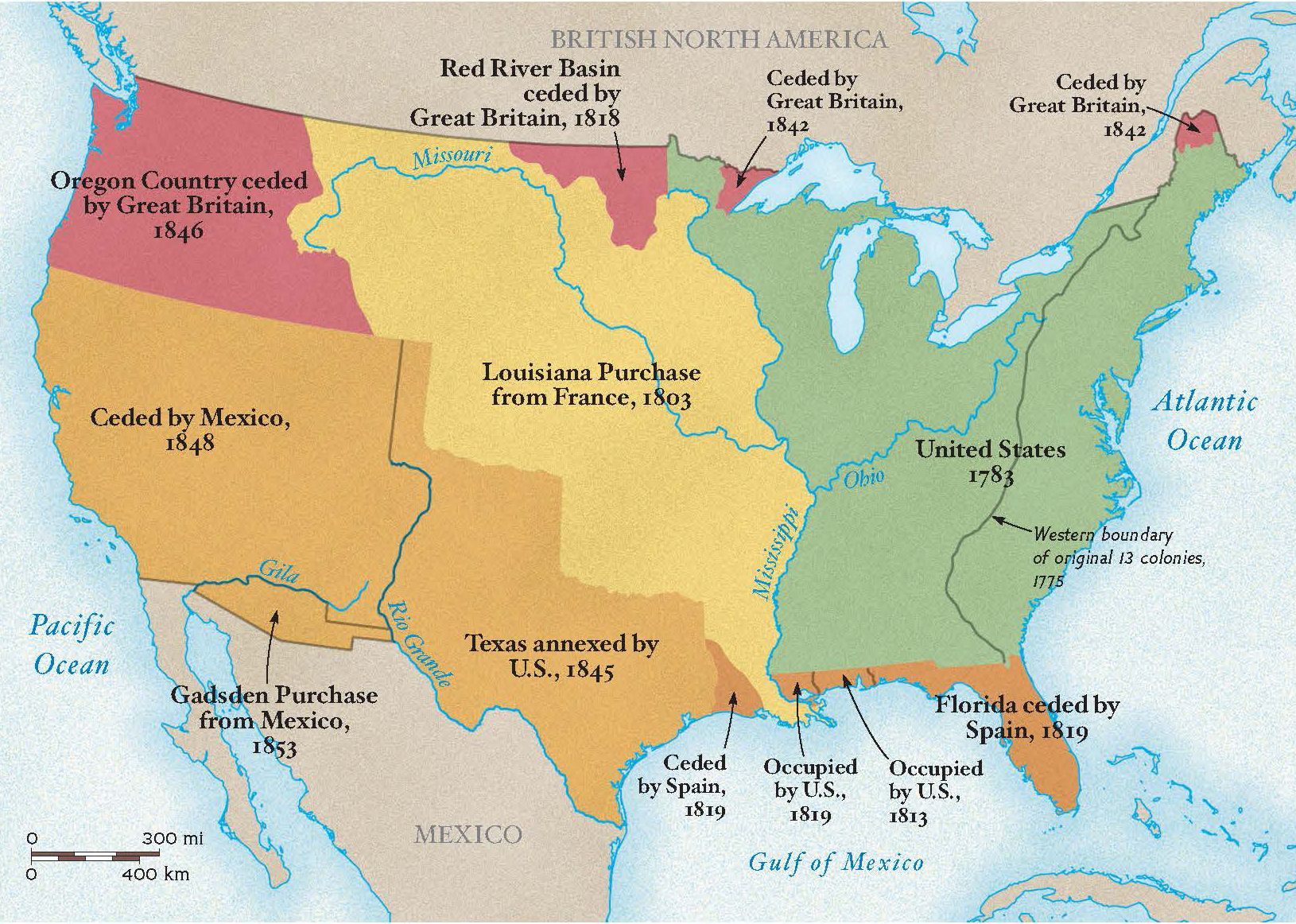 Territorial Gains by the U.S.  National Geographic Society