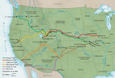 Trails West in the Mid-1800s | National Geographic Society