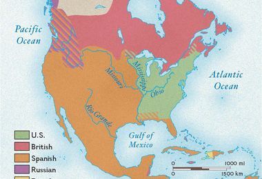 map of north america 1800s North America In 1800 National Geographic Society map of north america 1800s