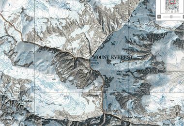 Mt Everest Topographic Map Measuring Mount Everest | National Geographic Society