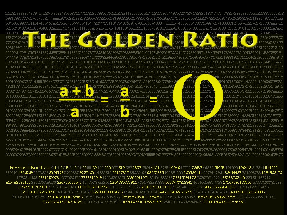 The Golden Ratio National Geographic Society