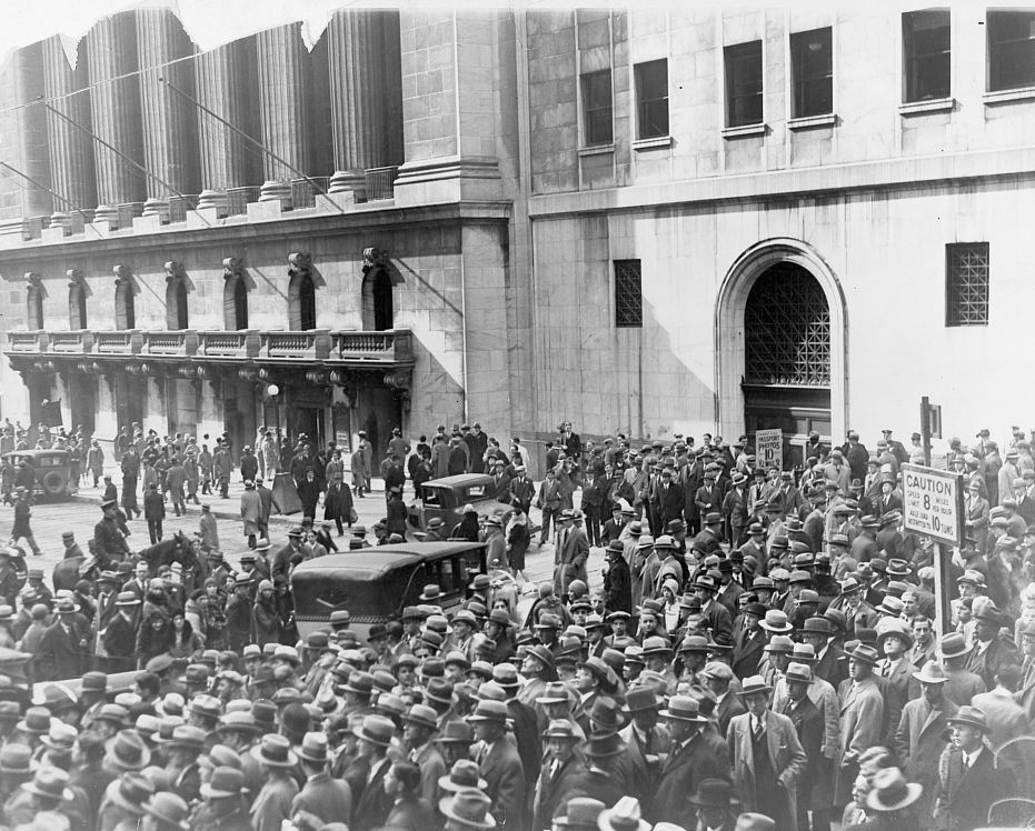 Image result for the great depression began on october 29,1929