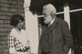Picture of Alexander Graham Bell and his daughter Daisy Marian Fairchild at Wild Acres
