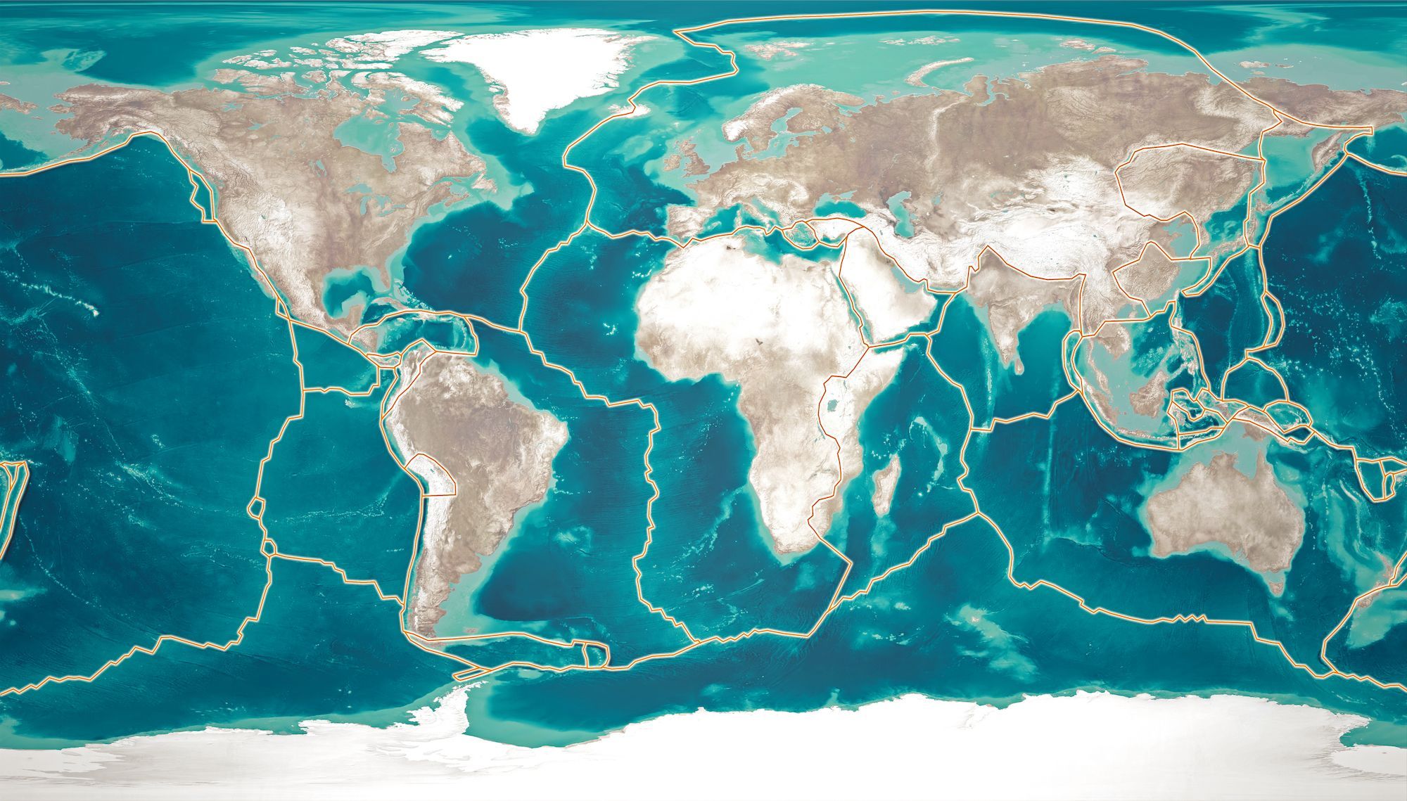 World Map Of Tectonic Plate Boundaries Tectonic Plate 0166