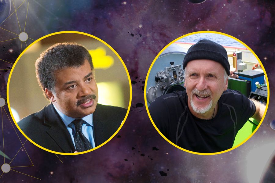 Picture of Neil deGrasse Tyson and James Cameron