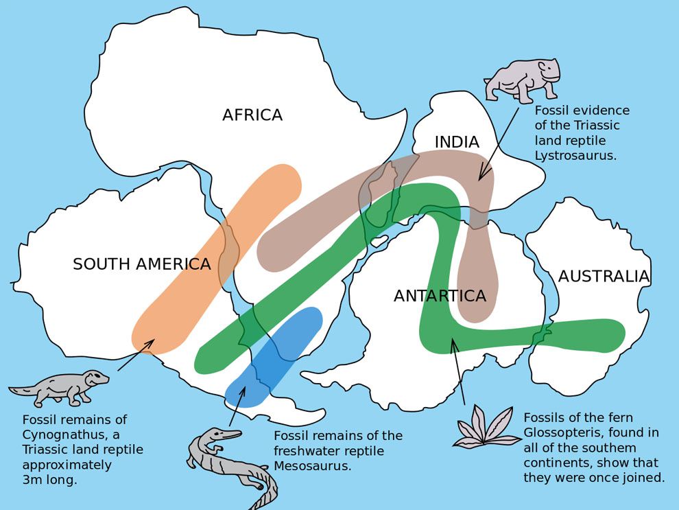 continental drift hypothesis definition science