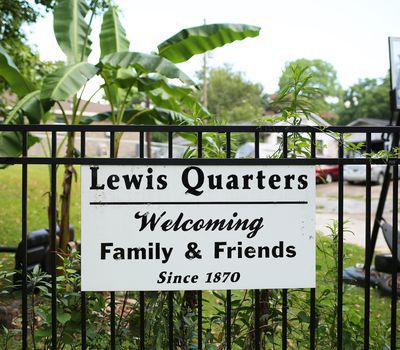 <p>This sign marks the location of the town Cudjo Lewis helped establish.</p>