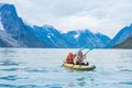 Exploring Eternity Fjord by kayak. Greenland