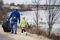 Volunteers clean up trash and invasive species in Anacostia Park.
