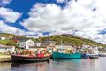 Small harbour with fishing boats outside St. John's, Newfoundland, Canada