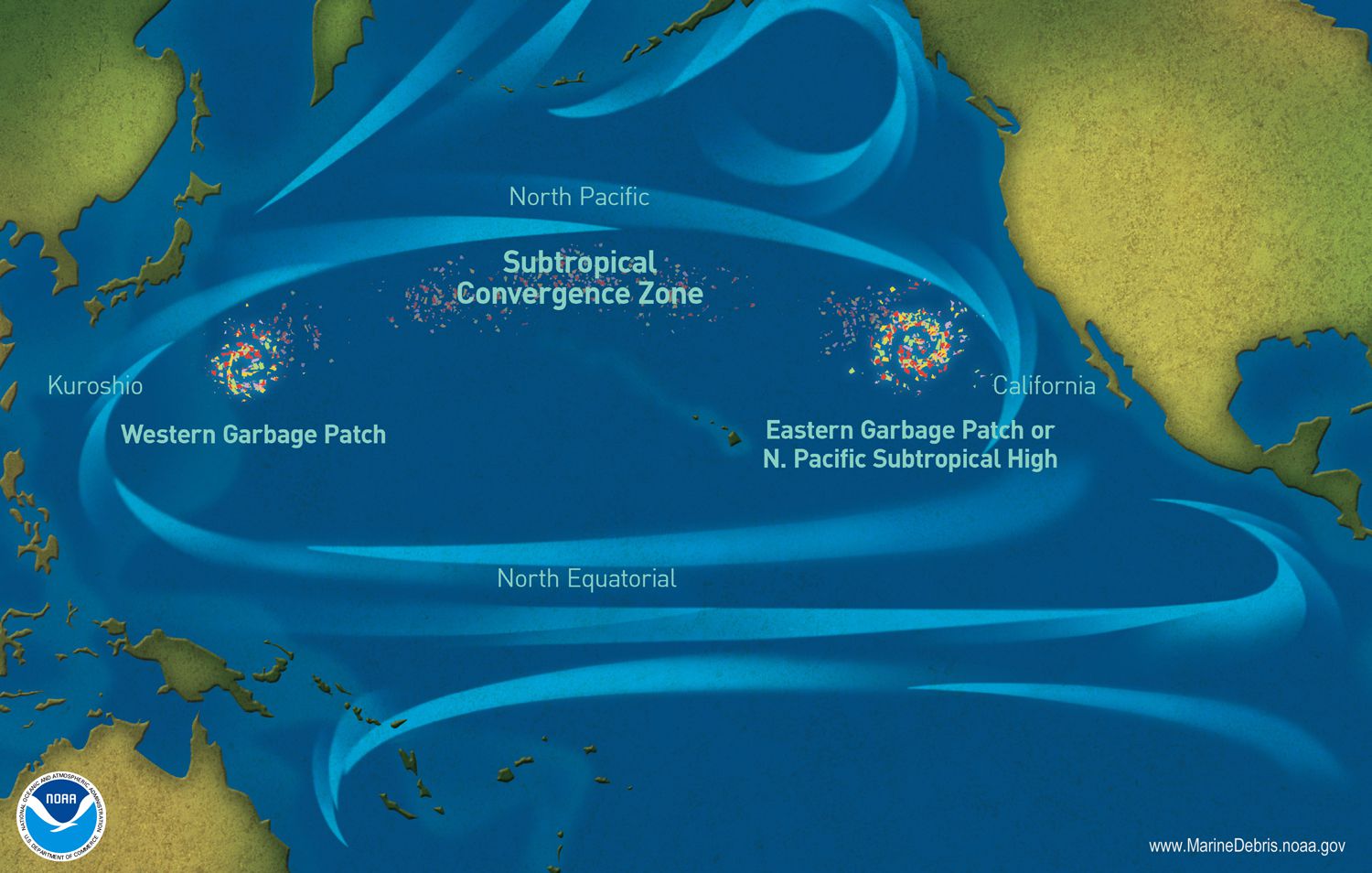 Great Pacific Garbage Patch Map Great Pacific Garbage Patch | National Geographic Society