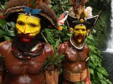 Photo: Huli men of the Highlands region of Papua New Guinea