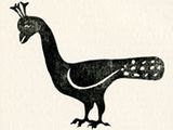 Photo: Carving of a peacock