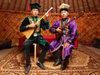 Photo: Viktor Ochayev and Dmitri Sharayev play the dombura
