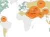 Screenshot from an interactive bubble map of fossil-fuel subsidies worldwide